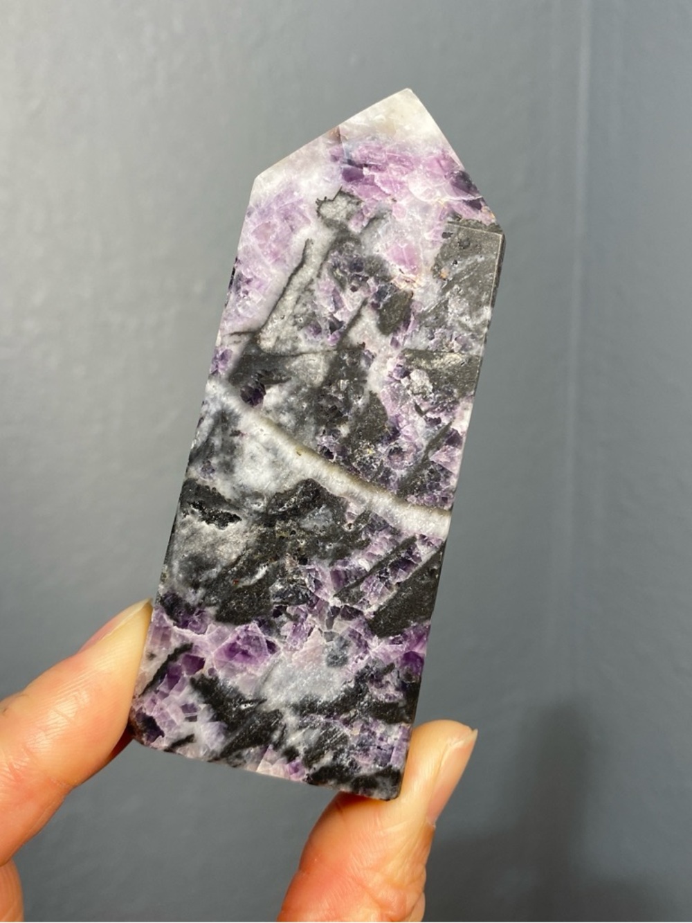 FLUORITE OBELISK CRYSTAL TOWER DRUZY